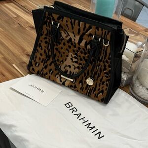 BRAHIM tan/black Handbag